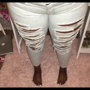 AEO distressed jeans